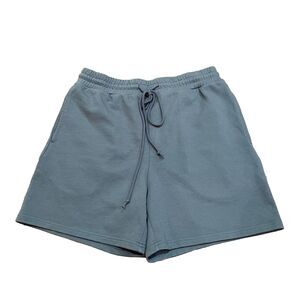 Nice Rice Poppy Atelier Mens Streetwear 5.5” Knit Shorts Size Large L Gray EUC